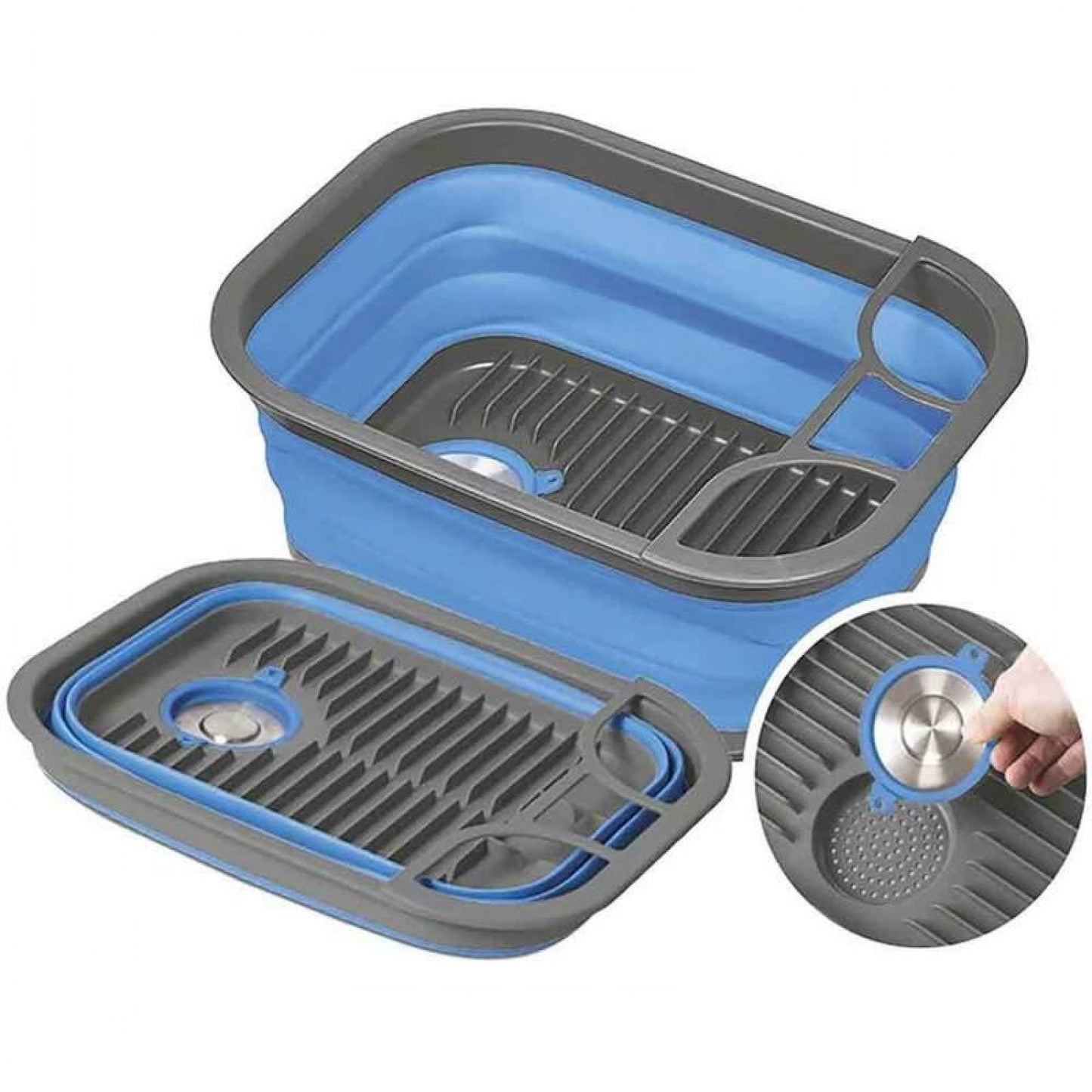 POPUP DISH TRAY AND TUB 15L BLUE