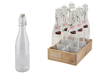 BOTTLE 0.5L - CLEAR GLASS
