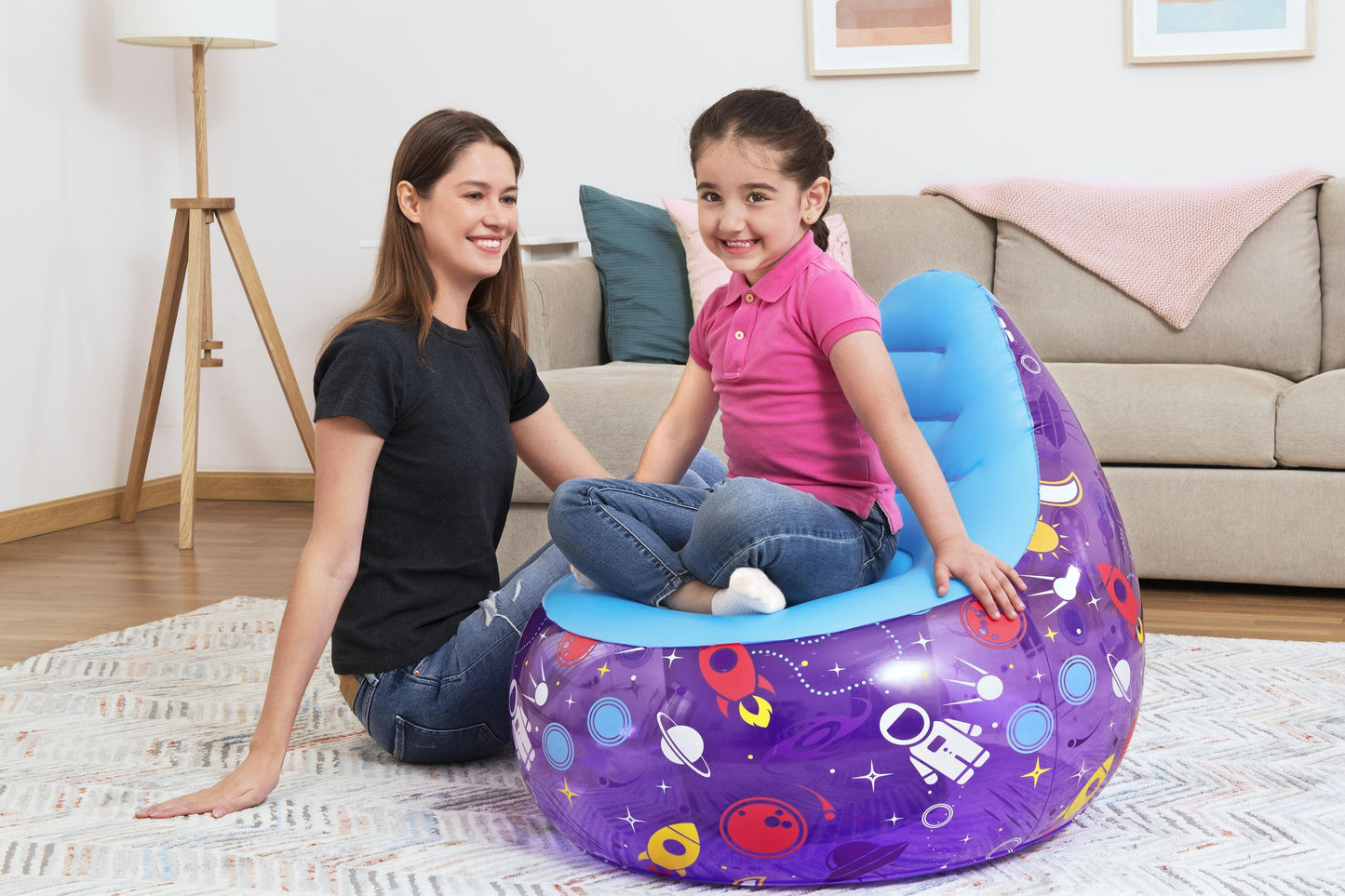72cm x 72cm x 64cm Astro Glow LED Air Chair