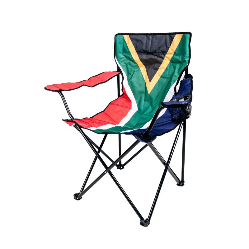 SA FLAG FOLDING CHAIR - 120kg