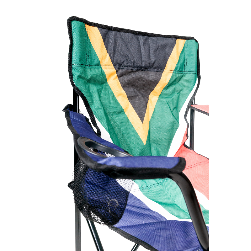 SA FLAG FOLDING CHAIR - 120kg
