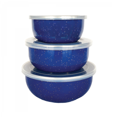 ENAMEL STORAGE BOWL SET