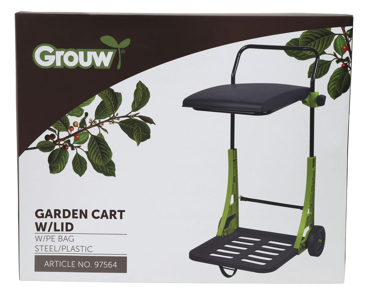 GARDEN CART W/LID