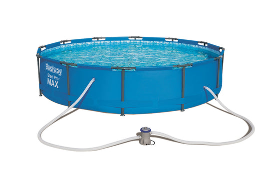 3.66X76CM STEEL PRO MAX FRAME POOL SET-GREY