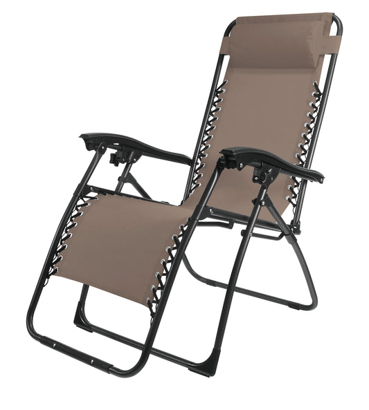 TEXTILENE GARDEN CHAIR RELAX W/PILLOW TAUPE