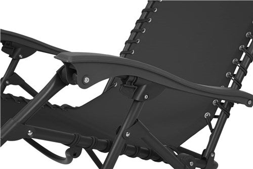 TEXTILENE GARDEN CHAIR RELAX W/PILLOW BLACK