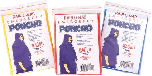 Emergency Poncho Singles/ ASSORTED COLOURS