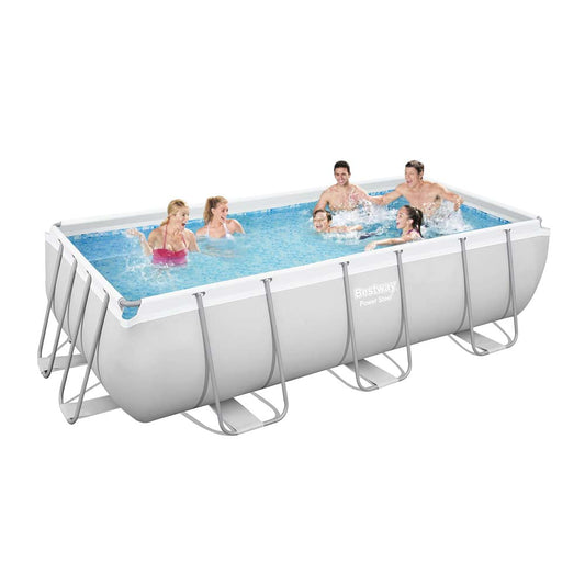 4.04X2.01M P/STEEL RECT F/POOL SET