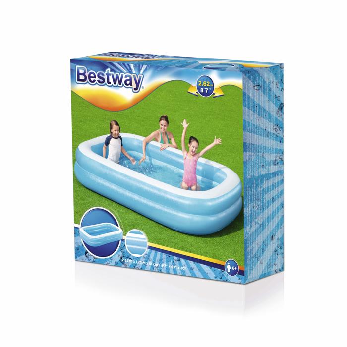 Blue Rectangular Pool-262X175X51cm