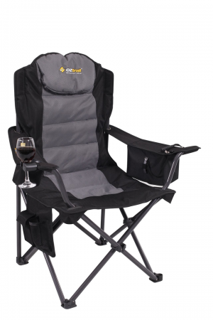 Big Boy Arm Chair - Black -220Kg -