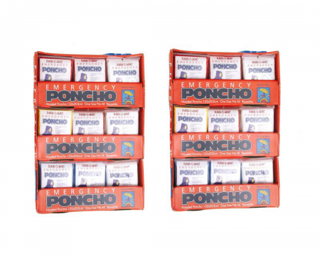 Poncho 108 units in 2 displ boxes
