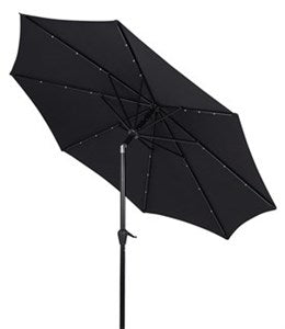 UMBRELLA W/CRANK W/SOLAR/LED W/TILT 3M