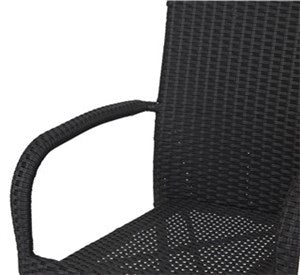 OUTFIT GARDEN CHAIR STACKABLE BLACK