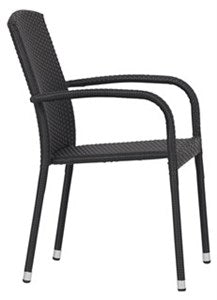 OUTFIT GARDEN CHAIR STACKABLE BLACK