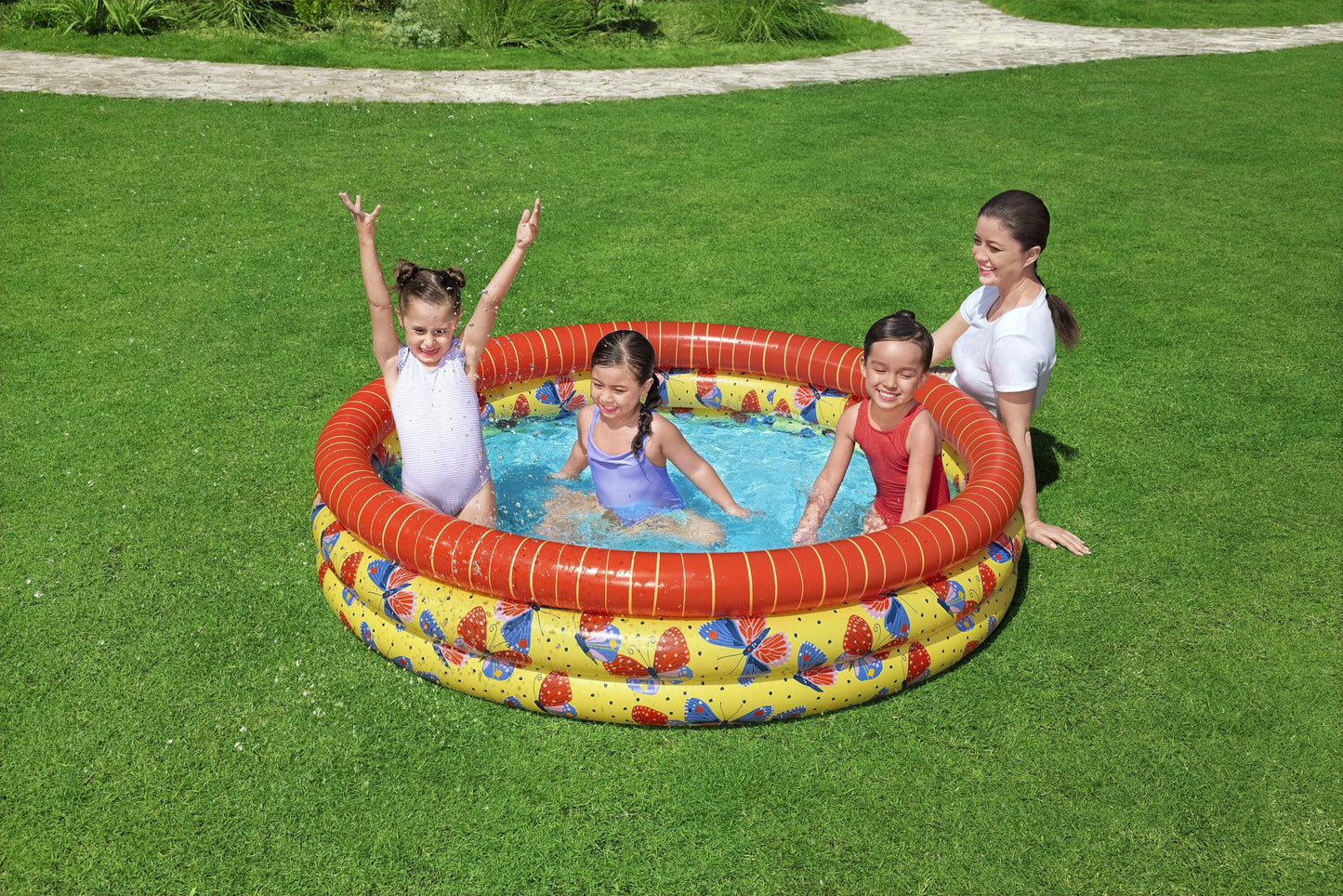 Φ1.68m x H38cm Beautiful Butterfly Play Pool