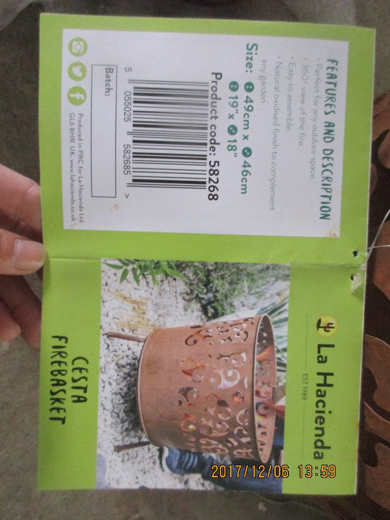 CESTA FIREBASKET