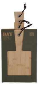 3PCS CUTTING BOARD BAMBOO W/STRING