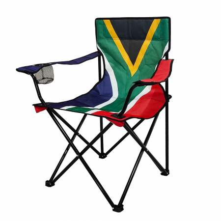 SA FLAG FOLDING CHAIR - 120kg