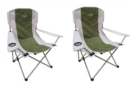 ORYX Deluxe Folding  Armchair - 120kg - GREEN