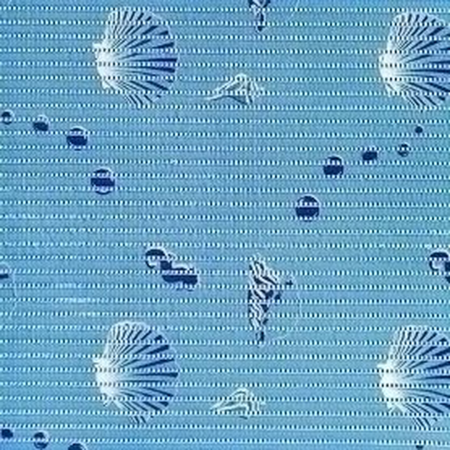 Anti Slip Roll 65Cm X 15M Printed Seashells Blue