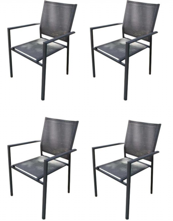 TEXTILENE PATIO DINNER CHAIR 4 PACK