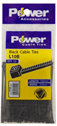 POWER CABLE TIES BLK300mmx4.8-50'S