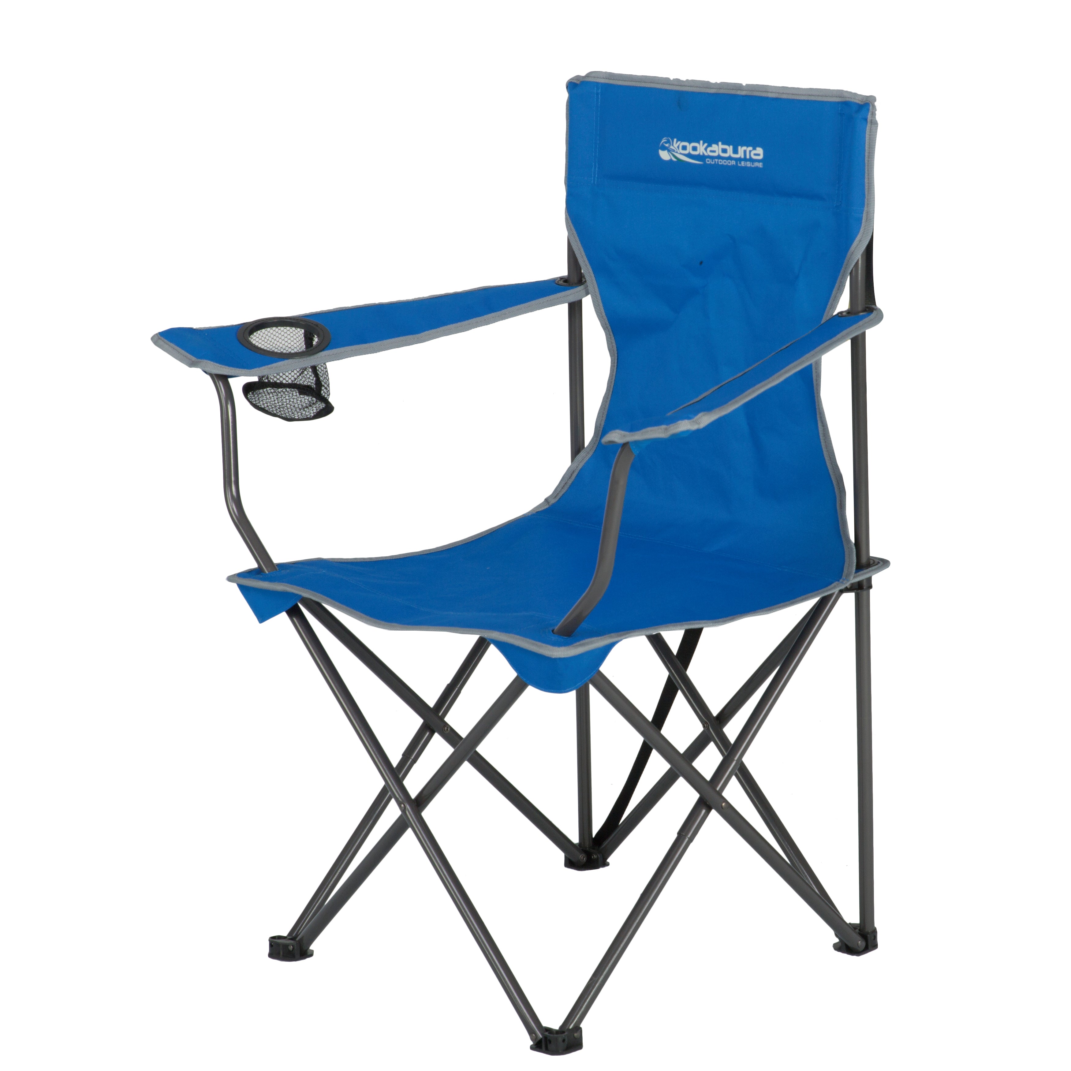 Quad Camp Chair grey stripes and blue – Dynamic Stores