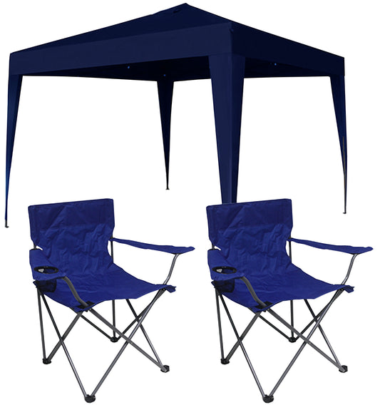 Afritrail 3X3M Gazebo Chair Combo -Blue Only