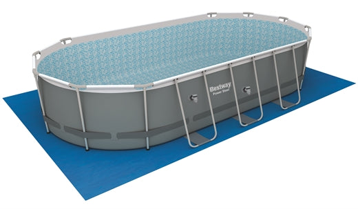 POWER STEEL OVAL POOL SET 5.49 X 2.74 X 1.22M