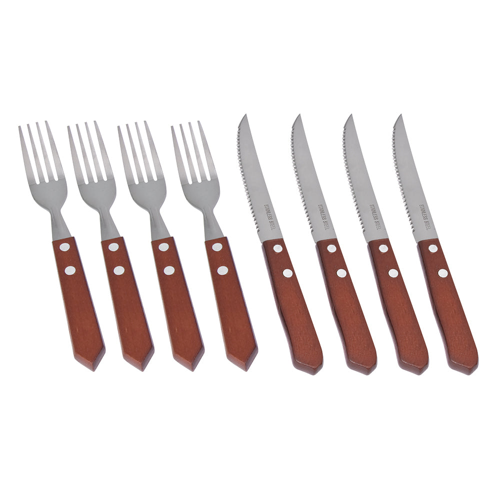 Campfire 8 Piece Wooden Cutlery Set