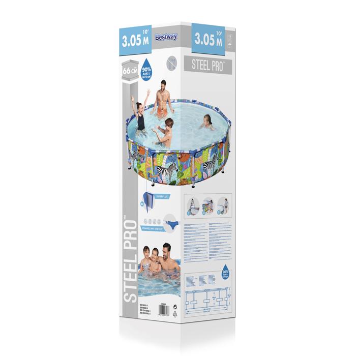 Steel Pro 3.05M Pool(Wild Print)