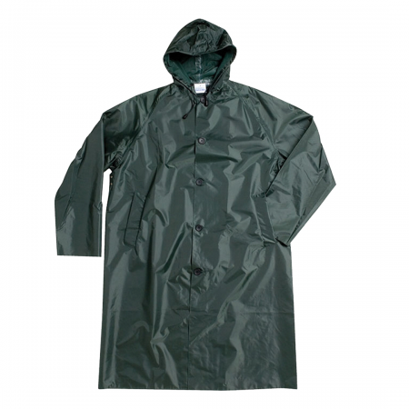 Mens R/R Raincoat/Hood & Drawstring 18 Thicknes