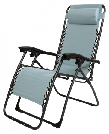 Textilene Garden Chair Relax W/Pillow Blue